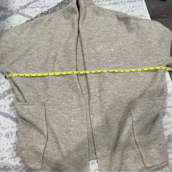 Free People Beige Wool Short Sleeve Cardigan - Picture 8 of 9